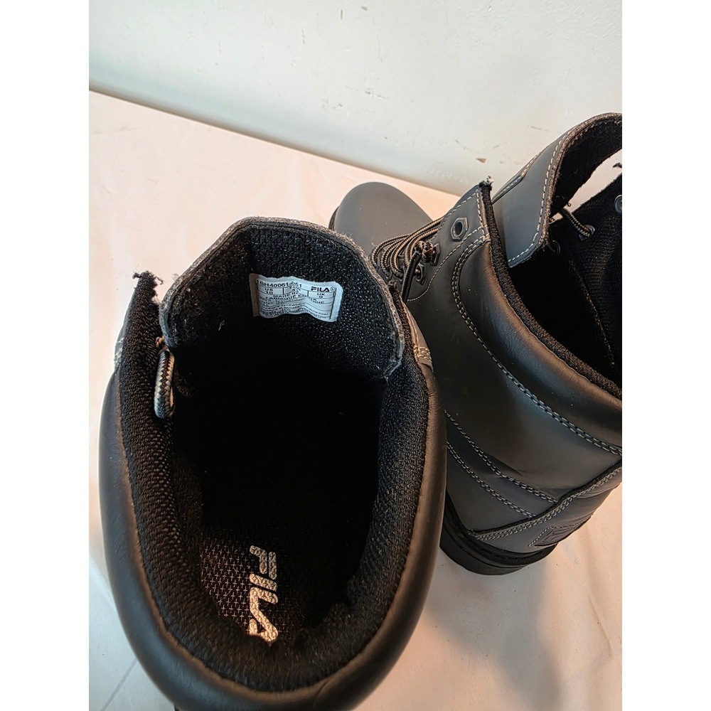 Fila Edgewater 12 Mens Boots Dark Gray Lace Up Ankle Lug Sole 1SH40061-051 US 10 - Picture 8 of 15